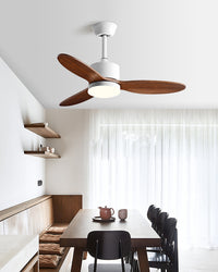 WOMO Mid Century Modern Ceiling Fan Lamp-WM5204