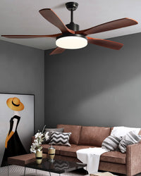 WOMO 5 Blade Modern Ceiling Fan Lamp - WM5206