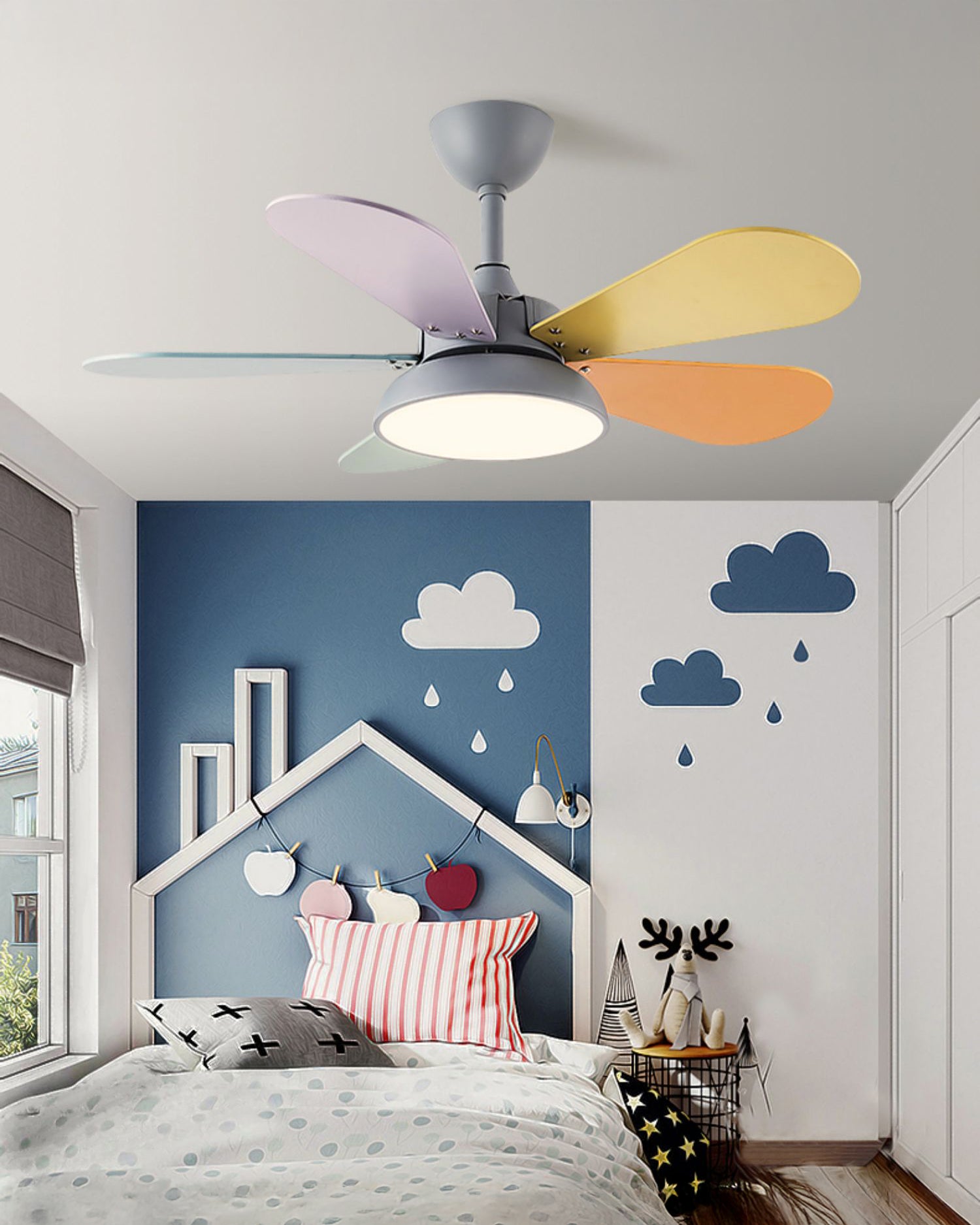 WOMO Modern Children Ceiling Fan Lamp - WM5207