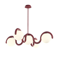WOMO Minimalist Wave Glass Chandelier-WM3210