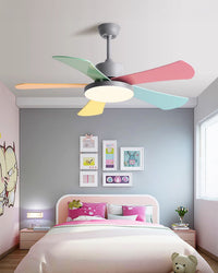 WOMO 5 Blade Children Ceiling Fan Lamp-WM5211