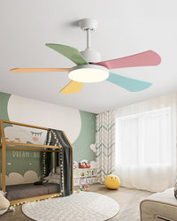 WOMO 5 Blade Children Ceiling Fan Lamp-WM5211