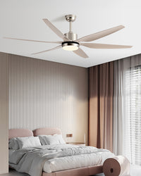 WOMO 6 Blade Large Ceiling Fan Lamp-WM5212