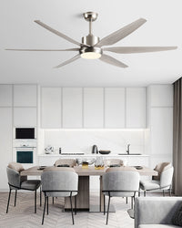 WOMO 6 Blade Large Ceiling Fan Lamp-WM5212