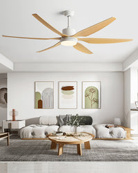 WOMO 6 Blade Large Ceiling Fan Lamp-WM5212