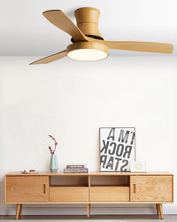 WOMO Modern Low Profile Ceiling Fan Lamp-WM5214