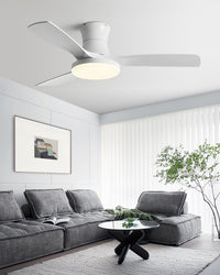 WOMO Modern Low Profile Ceiling Fan Lamp-WM5214