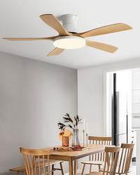 WOMO Modern Low Profile Ceiling Fan Lamp-WM5214