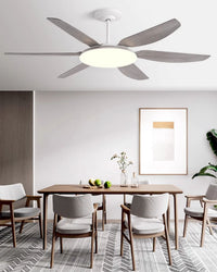 WOMO 6 Blade Large Ceiling Fan Lamp-WM5216