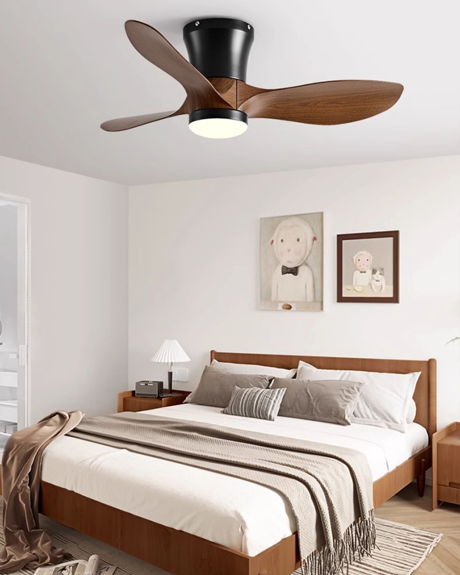 WOMO 3 Blade Small Ceiling Fan Lamp-WM5218