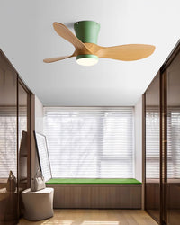 WOMO 3 Blade Small Ceiling Fan Lamp-WM5218