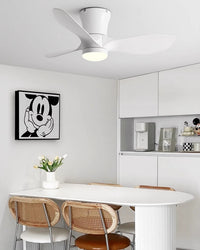 WOMO 3 Blade Small Ceiling Fan Lamp-WM5218