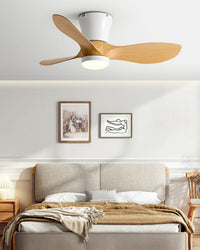 WOMO 3 Blade Small Ceiling Fan Lamp-WM5218
