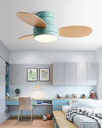 WOMO 38 Inch Children Low Profile Ceiling Fan Lamp-WM5220