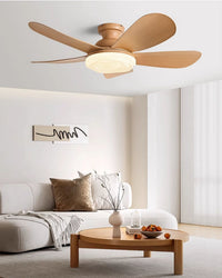 WOMO Modern Low Profile Ceiling Fan Lamp-WM5221