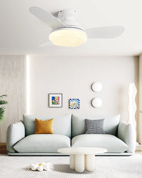 WOMO Modern Low Profile Ceiling Fan Lamp-WM5221