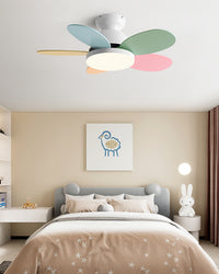 WOMO 36 Inch Children Low Profile Ceiling Fan Lamp-WM5225