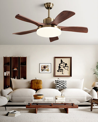 WOMO Mid Century Modern Ceiling Fan Lamp - WM5228a