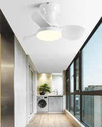 WOMO 22 Inch Small Low Profile Ceiling Fan Lamp - WM5229