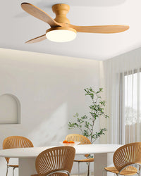 WOMO 3 Blade Low Profile Ceiling Fan Lamp - WM5230