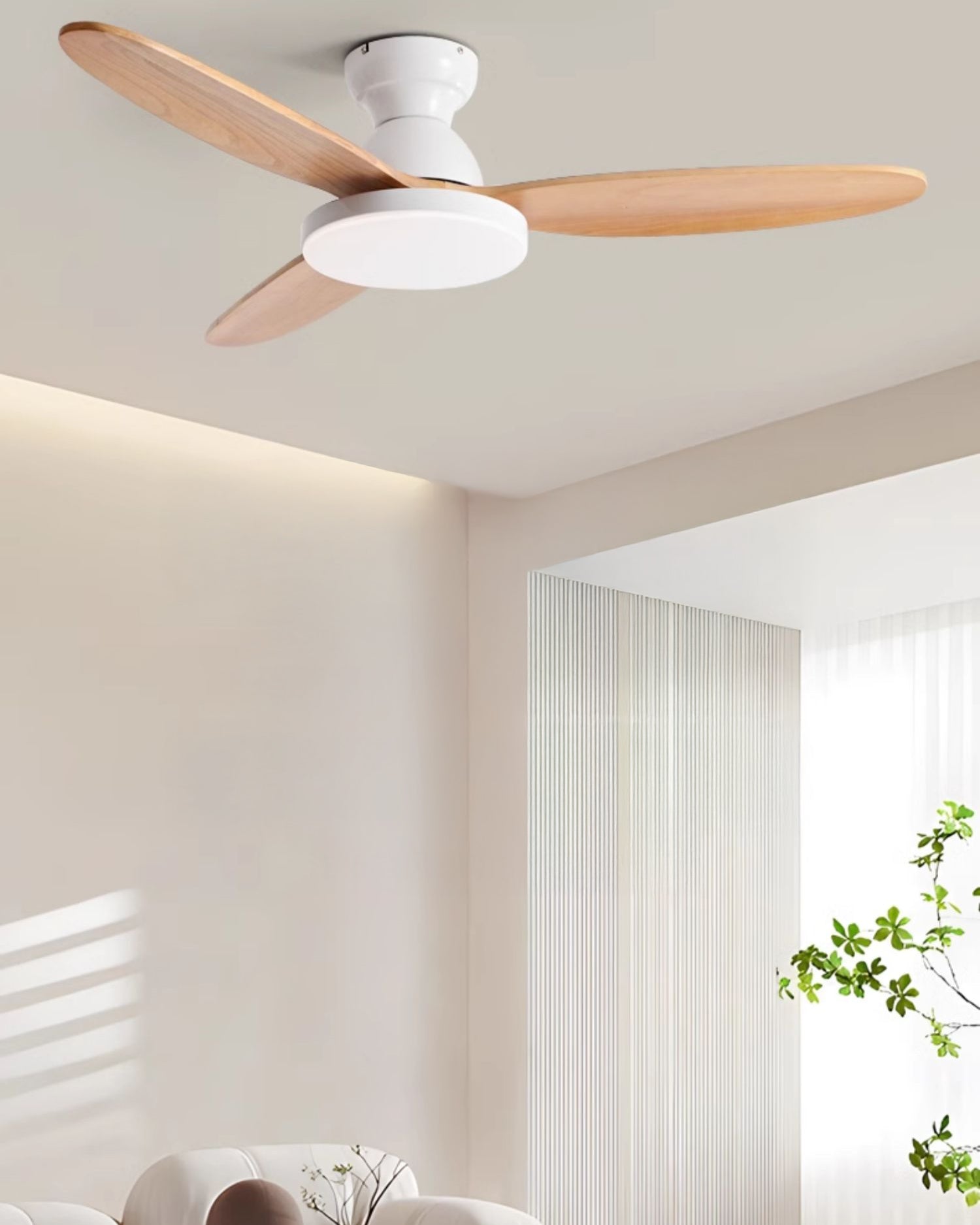 WOMO 3 Blade Low Profile Ceiling Fan Lamp - WM5230