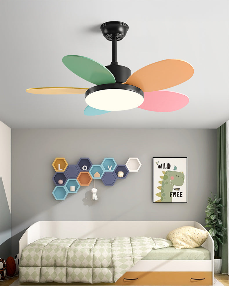 WOMO 5 Blade Children Ceiling Fan Lamp - WM5235