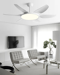 WOMO Modern 6 Blade Ceiling Fan Lamp - WM5238