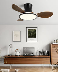 WOMO Modern Low Profile Ceiling Fan Lamp - WM5239