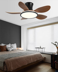 WOMO Modern Low Profile Ceiling Fan Lamp - WM5239