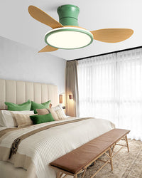 WOMO Modern Low Profile Ceiling Fan Lamp - WM5239