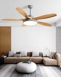 WOMO 5 Blade Ceiling Fan Lamp - WM5245b