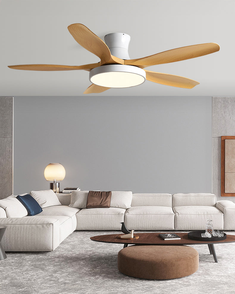 WOMO 5 Blade Low Profile Ceiling Fan Lamp - WM5245a