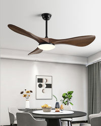 WOMO 3 Blade Modern Ceiling Fan Lamp - WM5249