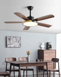 WOMO 5 Blade Modern Ceiling Fan Lamp - WM5250