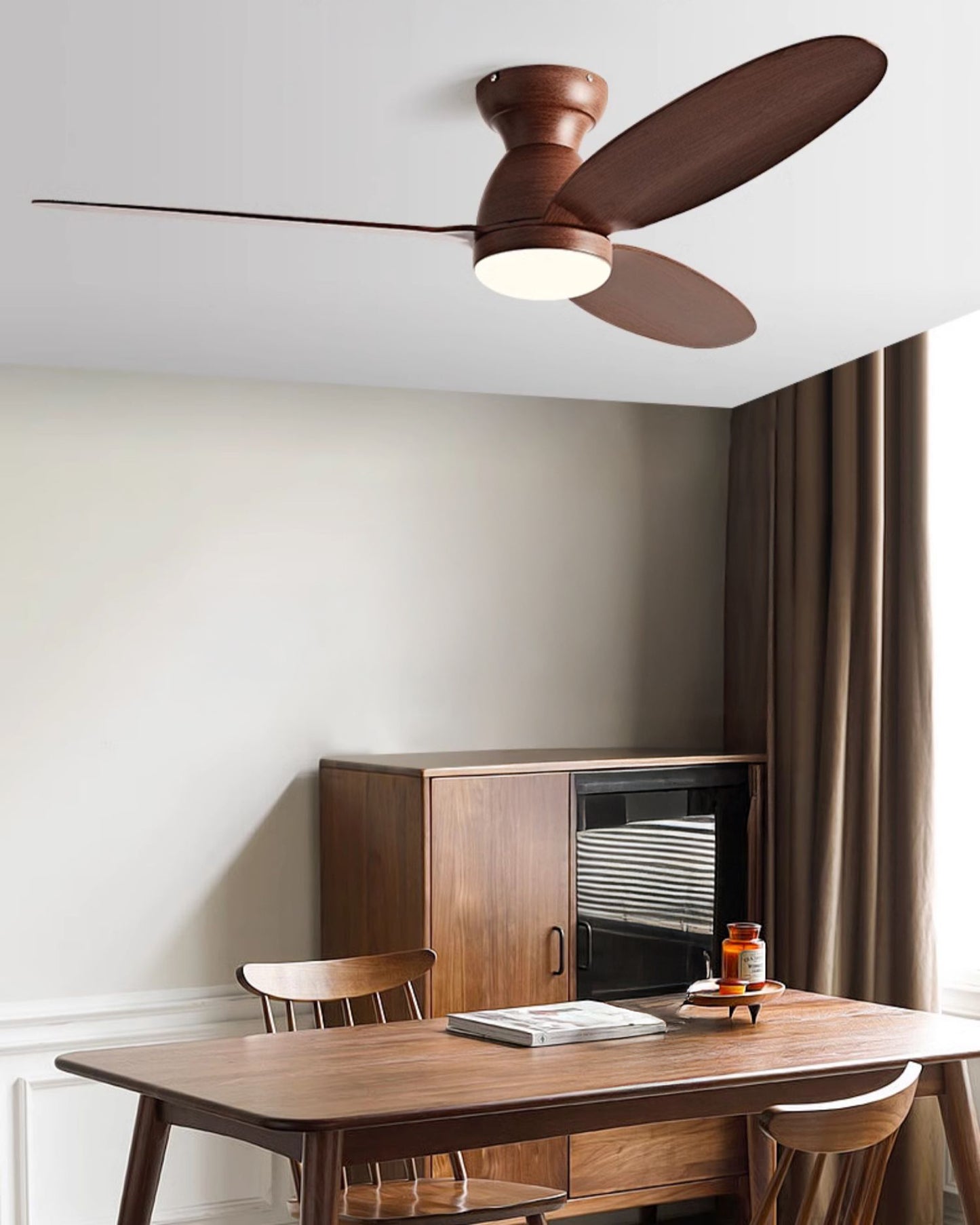 WOMO 3 Blade Low Profile Ceiling Fan Lamp - WM5251