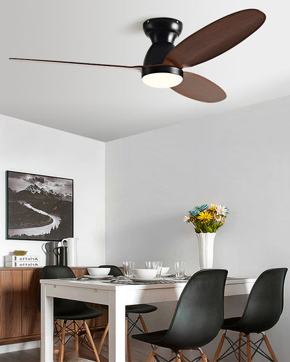 WOMO 3 Blade Low Profile Ceiling Fan Lamp - WM5251