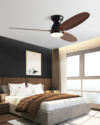 WOMO 3 Blade Low Profile Ceiling Fan Lamp - WM5251