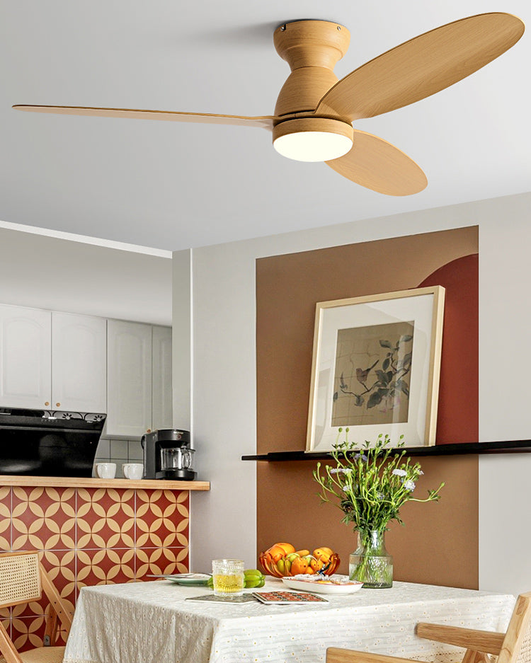 WOMO 3 Blade Low Profile Ceiling Fan Lamp - WM5251