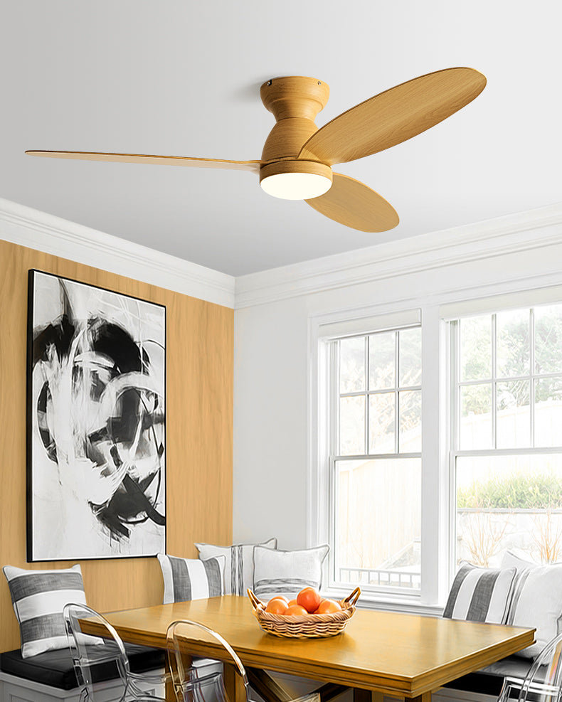 WOMO 3 Blade Low Profile Ceiling Fan Lamp - WM5251