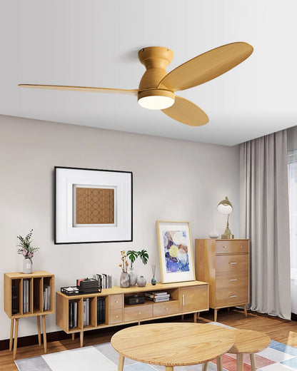 WOMO 3 Blade Low Profile Ceiling Fan Lamp - WM5251