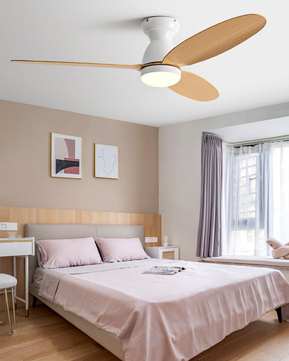 WOMO 3 Blade Low Profile Ceiling Fan Lamp - WM5251