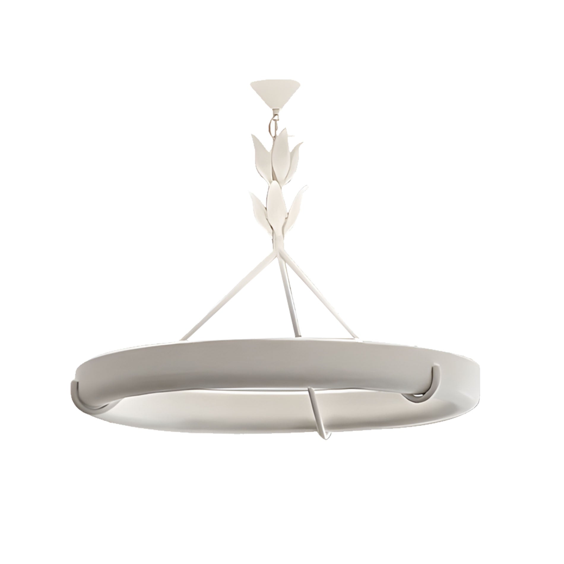 WOMO Mid Century Modern Plaster Round Chandelier-WM3216