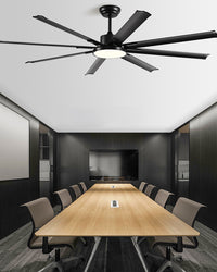 WOMO 8 Blade Big Ceiling Fan Lamp - WM5257