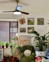 WOMO Mid Century Modern Ceiling Fan Lamp - WM5278