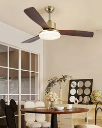 WOMO Mid Century Modern Ceiling Fan Lamp - WM5279