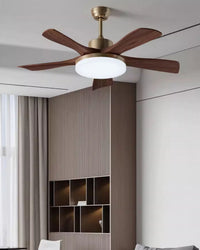 WOMO Mid Century Modern Ceiling Fan Lamp - WM5279