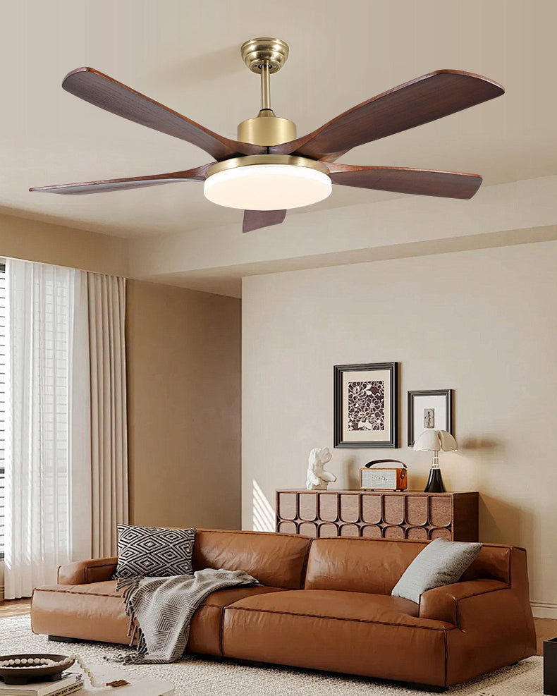 WOMO Mid Century Modern Ceiling Fan Lamp - WM5279