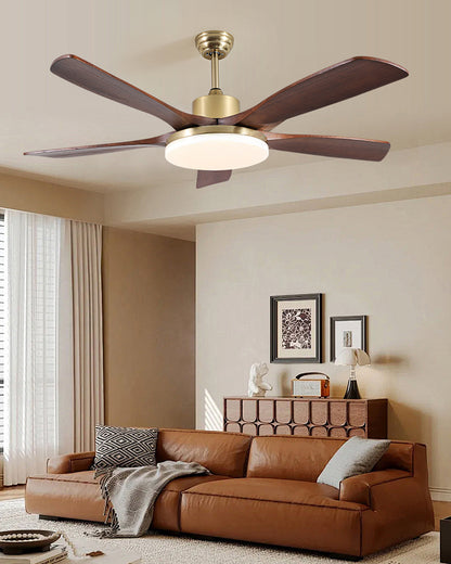 WOMO Mid Century Modern Ceiling Fan Lamp - WM5279