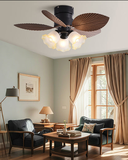 WOMO Flower Low Profile Ceiling Fan Lamp - WM5282b