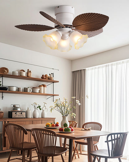 WOMO Flower Low Profile Ceiling Fan Lamp - WM5282b